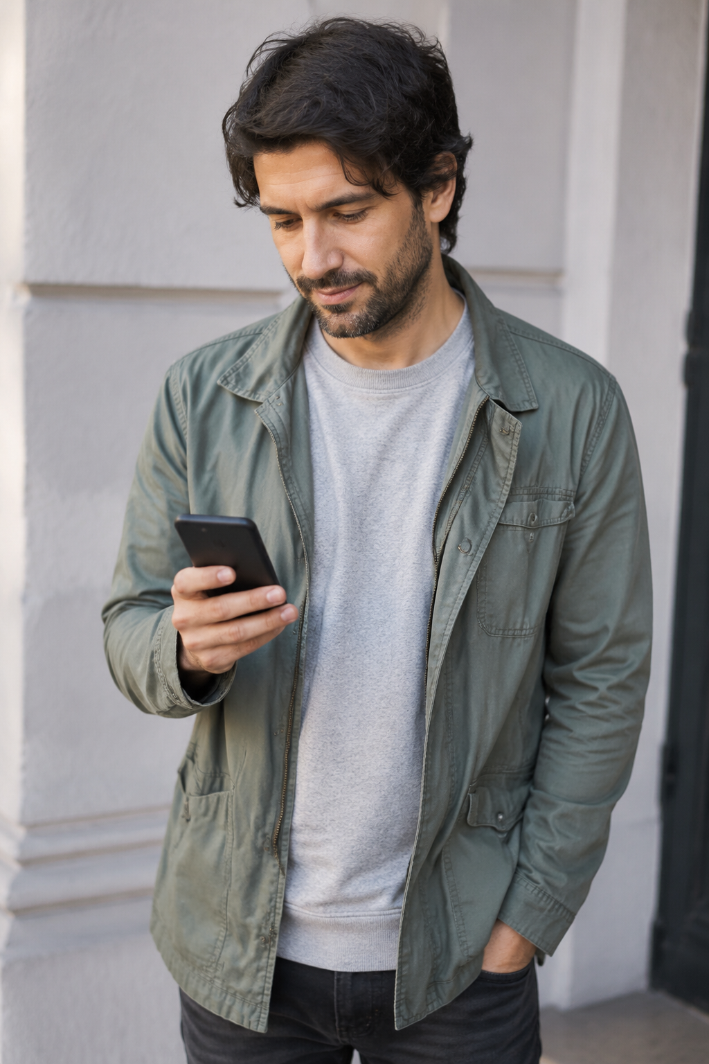 One person running the public Ask Badger test on their phone